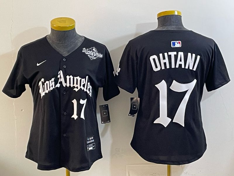 Youth Los Angeles Dodgers #17 Ohtani Black 5th Jointly Name 2026 Nike MLB Jersey style 05->youth mlb jersey->Youth Jersey